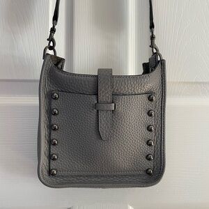 Rebecca Minkoff Gray Pebbled Leather Crossbody